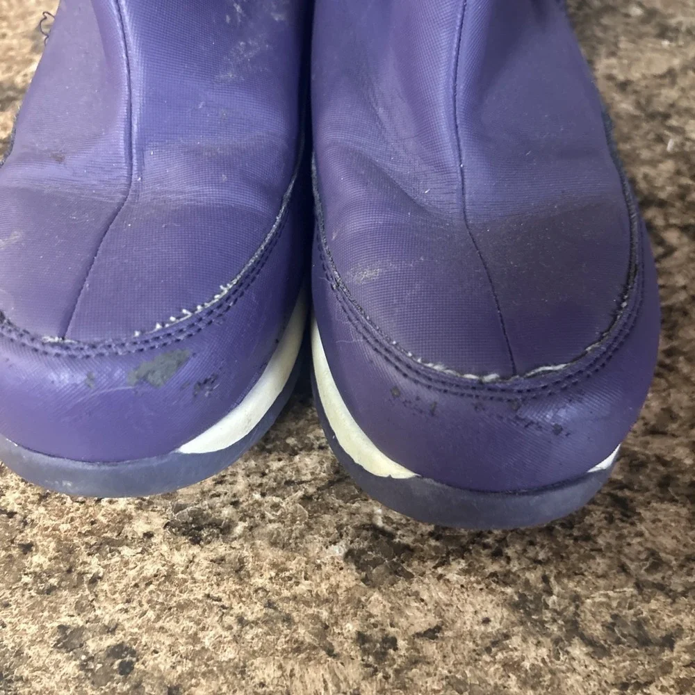 Lands End Big Girls‎ Winter Boots Snow Rain Purple Insulated Size 6
